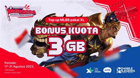 cara topup pulsa xl dapat Kuota bonus terpisah DANA terisi kupon ML yang image 4