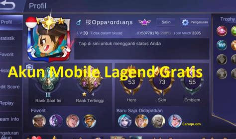 akun ml gratis dapat tanpa antri tenang stok aman dengan begitu untung siap topup besar hago promo murah yang image 2