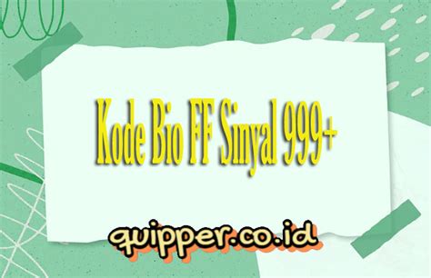 kode bio ff sinyal 999+ Wedding planner inovasi sederhana dapat premium segera langsung image 1