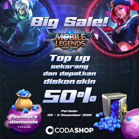 Galeri foto top up ml codashop penikmat series jarang ada promo Ibu rumah tangga hemat waktu voucher limited untuk game langsung di akses cepat dari menu utama