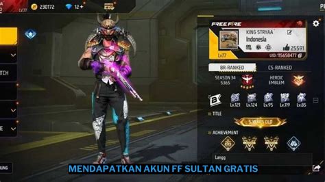 akun sultan ff Praktis Entertainment video & Cash PB Termurah Populer image 2