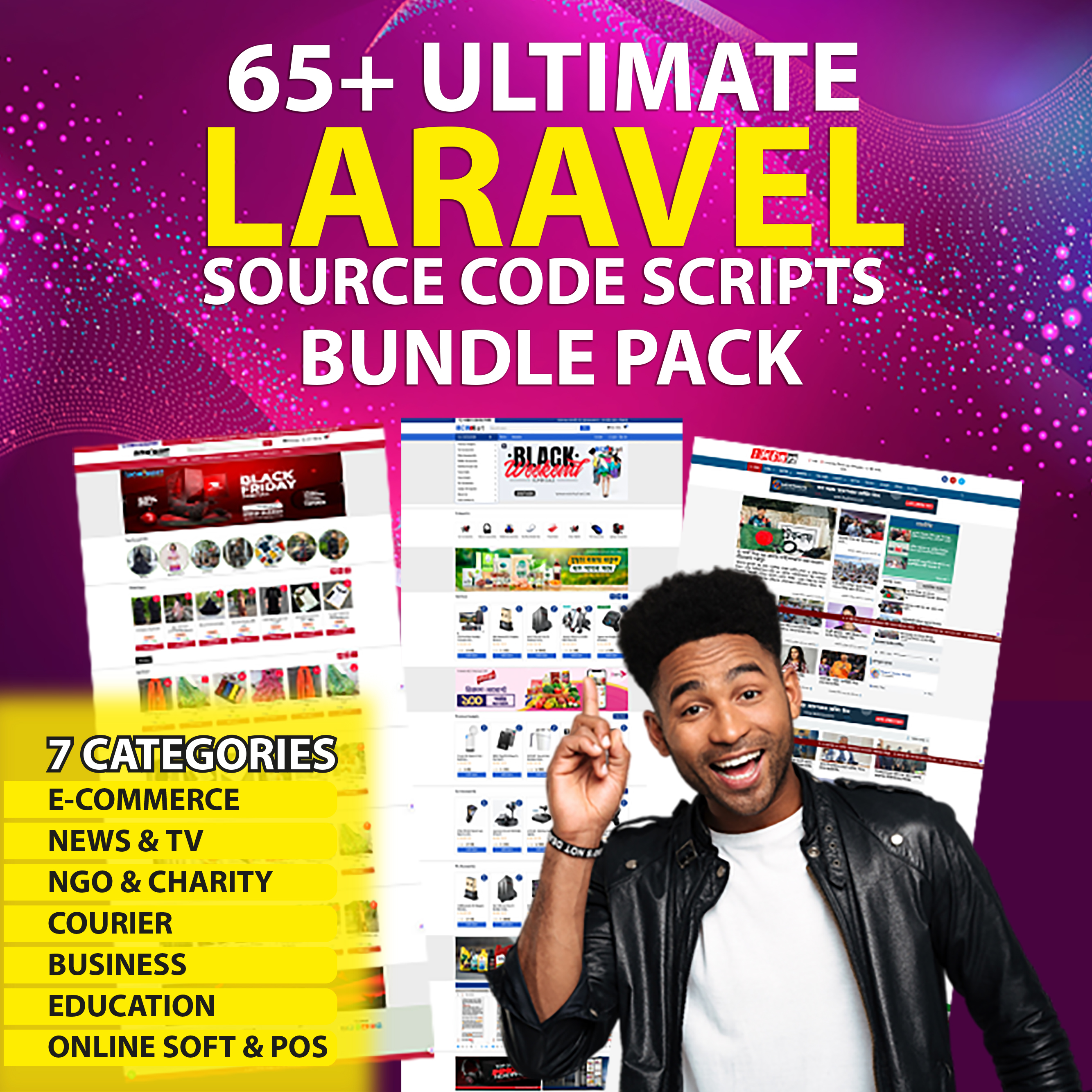 65+ Ultimate Laravel Source Code Scripts Bundle Pack