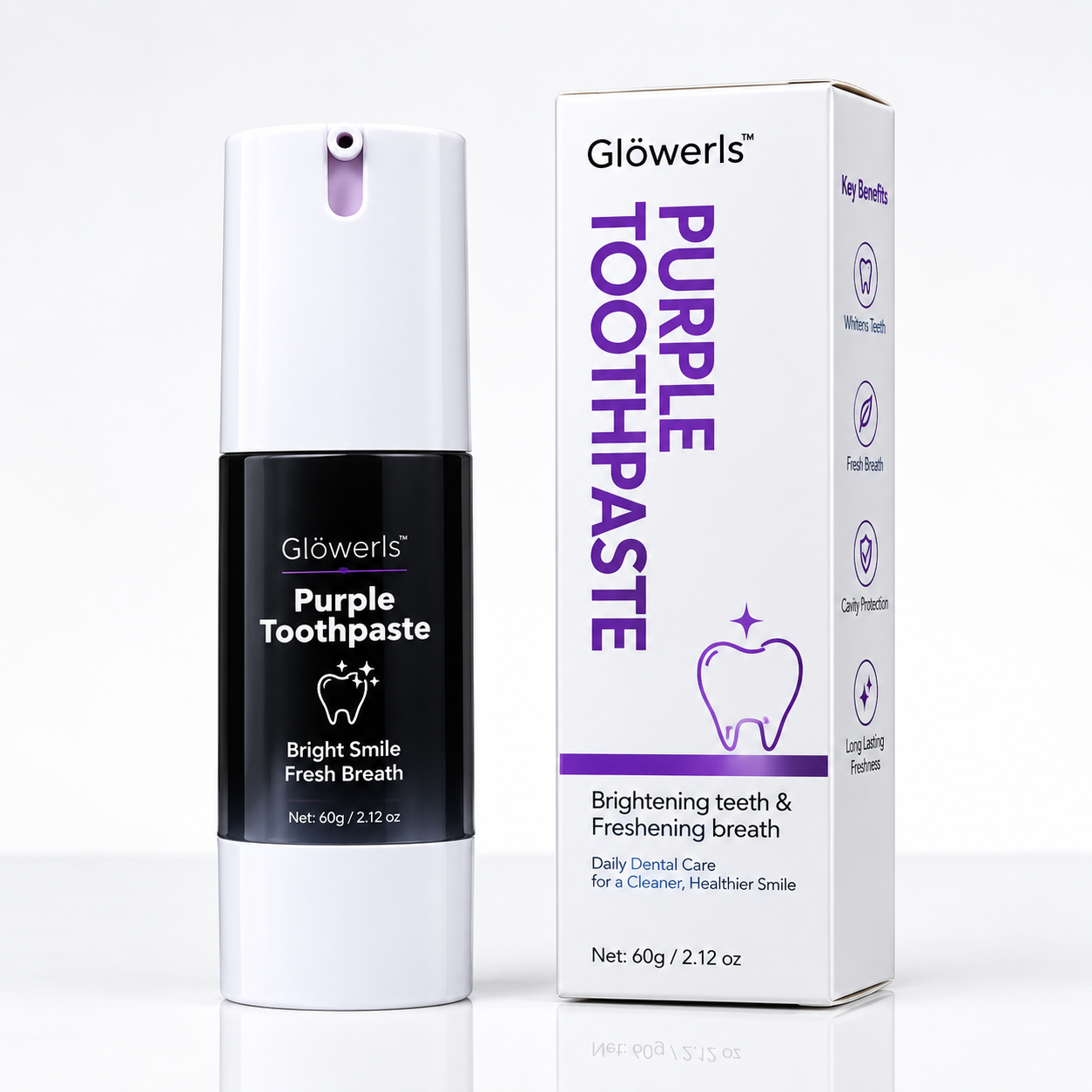 Glamorous Purple Toothpaste
